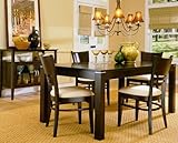 5pc Levita Collection Contemporary Dining Table & 4 Chairs Se