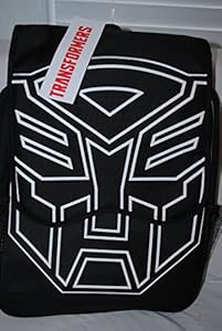 Transformers Logo Large Black Backpack Book Bag