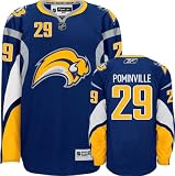 Jason Pominville Jersey: Reebok Navy #29 Buffalo Sabres Premier Jersey