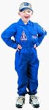 Jr Flight Suit w/ Embroidered Cap Child Costume Size 12-14 ((DA21A))