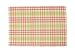 April Cornell Ribbed Placemat, Sunrise Plaid Coral, Set of 4