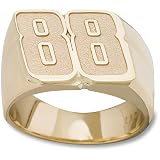 LogoArt Dale Earnhardt, Jr. 10K Mens 9/16 Number 88 Ring