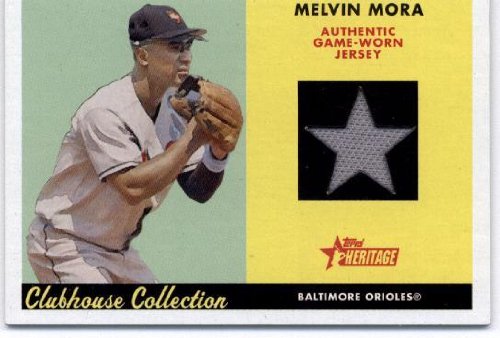 2007 Topps Heritage Clubhouse Collection Relics #MM Melvin Mora JSY - Baltimore Orioles (Piece of Authentic Game-Worn Jersey) (Baseball Cards)