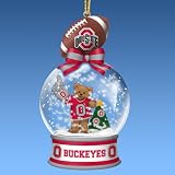 Ohio State Buckeyes Snow Globe Ornaments