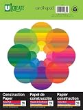 Carolina Pad U:Create Construction Paper, 9 x 12-Inches, Assorted Colors, 96 sheets (969)