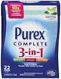Purex Complete 3-in-1 Laundry Sheets, Spring Oasis, 22 Count