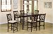 7 Piece Cherry Finish Counter Height Set