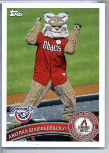 2011 Topps Opening Day Mascots Baseball Card #M1 Arizona Diamondbacks  - Arizona Diamondbacks - MLB Trading Card  In A Protective Screwdown Display Case!