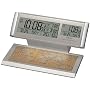 Seiko Advanced Technology Multi Time Clock Silver-Tone Case with Dual Displays