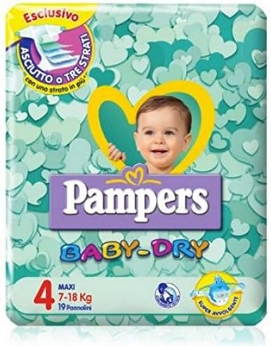 Pampers Baby Dry Maxi - Size 4 (7-18kg) 19 Pieces