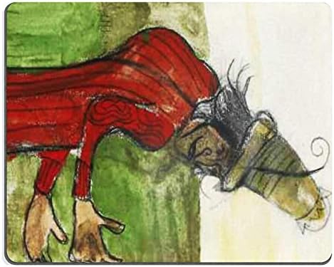 MSD Mouse Pad Gulacsy Figure In Red Deress 1910 Customized Desktop Laptop Gaming Mousepads