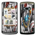 Silver Robot Design Protective Skin for LG EnV Touch
