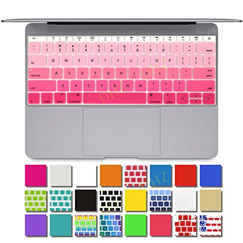 DHZ® Retina 12-inch Pink Gradient Series Keyboard Protector Cover Skin for New Macbook 12