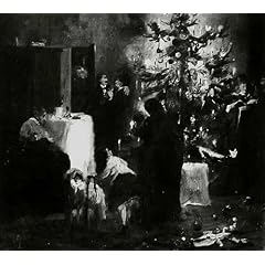 Kunstreproduktion: Fritz Schider "Weihnachtsfeier in der Familie Kirchdorffer-Leibl" 69 x 62