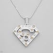 Necklace With 1.30ctw Genuine Citrines Beautifully Crafted in 925 Sterling silver. Total item weight 10.0g Length 16in