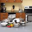 Chef's Secret&reg; 15pc 9-Element Stainless Steel Cookware