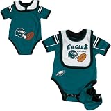 Philadelphia Eagles Team Color Creeper with Bib and Booties