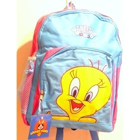 Tweety Bird Looney Tunes Warner Bros. Large Backpack