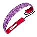 Sweaty Bands Womens Girls Headband - Non-Slip Velvet-Lined Glitter Hairband - Viva Diva Pink 1-Inch