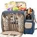 Outdoor Living : Picnic Time Malibu Equinox Shoulder Pack w/ Deluxe Picnic Service For 2 (Equinox)