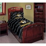 Missouri Tigers Twin/Full Comforter with Two Pillow Shams