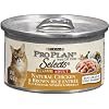 Purina Pro Plan Selects Adult Cat Food, Natural Chicken and Brown Rice Entr�e, 3-Ounce Cans (Pack of 24)