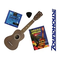 Ukulelen-Set f�r Einsteiger / Sopran-Ukulele / Saiten / Lehrbuch / Plektrum