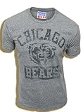 Junk Food NFL Chicago Bears Football Heather Light Navy Adult T-shirt Tee