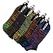 SDBING 5 Pair Men's Ethnic Style Cotton Crew Athletic Sock
