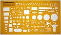 Electrical and Electronic Installation Symbols Drawing Template Stencil - Engineering Drafting Supplies - Layout Plan Schematic Wiring Trace Gabarit de Dessin