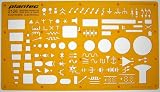Electrical and Electronic Installation Symbols Drawing Template Stencil - Engineering Drafting Supplies - Layout Plan Schematic Wiring