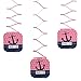 Big Dot of Happiness Ahoy - Nautical Girl - Baby Shower or Birthday Party Hanging Decorations - 6 Count