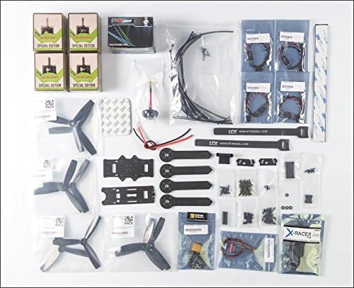 ZMR X-lite 195mm Carbon Fiber FPV Quad ARF Combo w/ Motors, ESCs, Props, Flight Controller, HS1190 Cam, 40CH VTX, Antenna etc