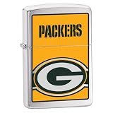 Zippo Green Bay Packers High Polish Chrome Lighter