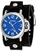 Nemesis #LBB054L Men's Premium Wide Leather Strap Retro Diver Watch