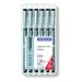 STAEDTLER Fineliner pigment liner, schwarz, 4+2 GRATIS Etui VE=1