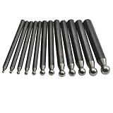 Buy 12 Pc. Half Sphere Dapping Punches by PJ Tool & Supply