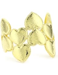 Tuleste Market Heart Gold Cuff Bracelet