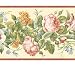 Cabbage Rose Coral/Cream Wallpaper Border by Blonder in Quintessential
