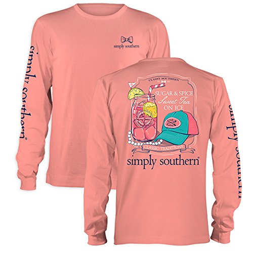 Simply Southern Long Sleeve Melon T-Shirt - Sugar & Spice