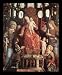 Andrea Mantegna (Madonna della Vittoria, with St. John the Baptist, the Duke Francesco Gonzaga blessing and saints: kneeling: St. Anne, left: St. Michael and St. Andrew, on the right: St. Longinus and St. George) Framed Art Poster Print - 11 X 17