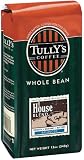 Tully's Coffee House, Whole Bean , 12 Ounce Bags (Pack of 3)