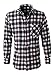 XQS Men's Buffalo Long Sleeve Plaid Flannel Shirt