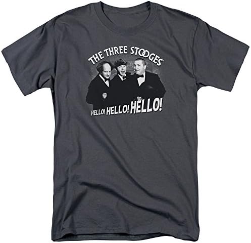 The Three Stooges Hello Again Mens Short Sleeve Shirt