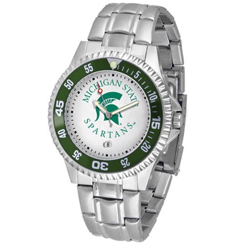 Michigan State Spartans NCAA Competitor Mens Watch (Metal Band)