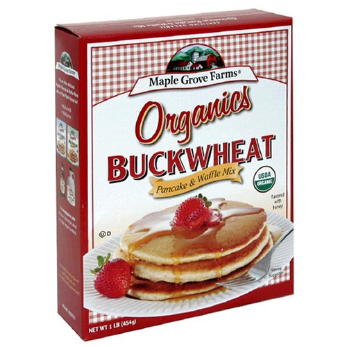 Maple Grove Farms Organics Buckwheat Pancake and Waffle Mix, 16-Ounce Boxes (Pack of 8) by Buckwheat Pancake Mixes