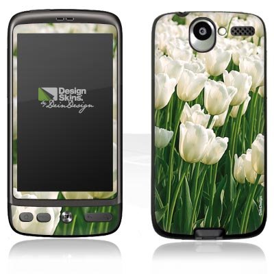 Design Skins für HTC Desire - White Tulip Design Folie Design Skins für HTC Desire - White Tulip Design Folie
