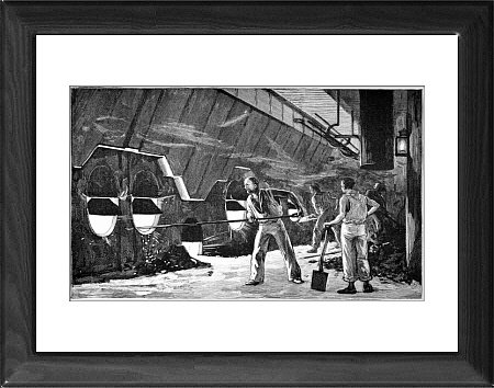 Framed Prints of Ship heating room, 19th century from Science Photo Library