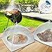 Mesh Screen Food Cover Tents - Set of 6 Large Galvanized Steel Wire Pop-Up Tents, Stylishly and Conveniently Keeps Bugs Away From Food by Chuzy Chef