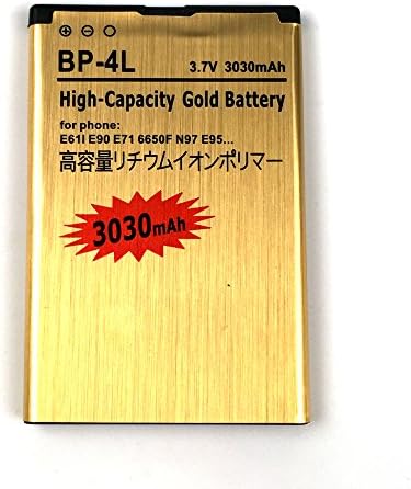 Nokia E71 E72 E90 N97 High Capacity Battery BP-4L For Nokia E61i N810 / Nokia E52 E55 E6-00 E61i E63 / Nokia E71 E72 E90 N97 3030 mAh